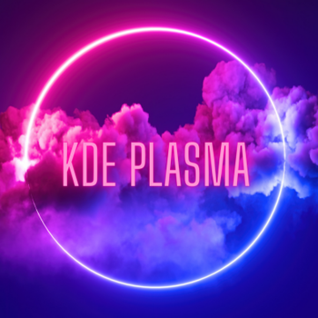 KDE Plasma - Neon eclipse clouds