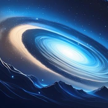 Deep blue galaxy