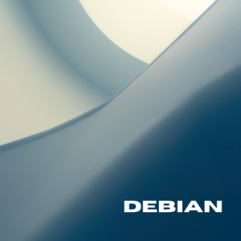 Debian - Abstract blue background
