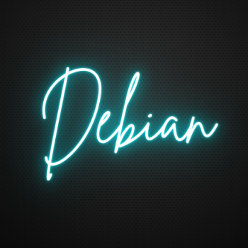 Debian - Neon light