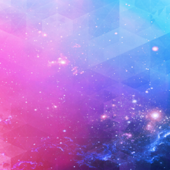 Debian - Pink and blue starry galaxy