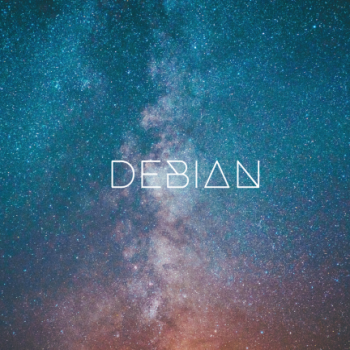 Debian - Blue galaxy