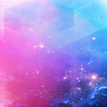 Linux Mint - Pink and blue starry galaxy