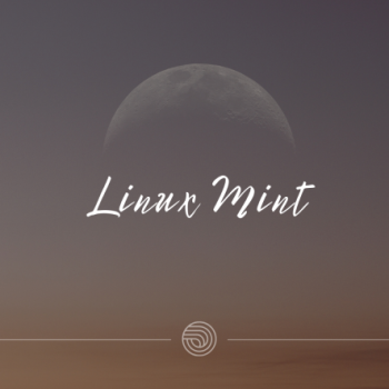 Linux Mint - Moon over desert sand