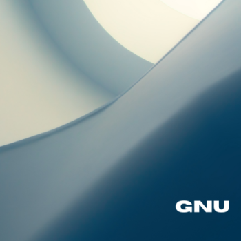 GNU - Abstract blue background