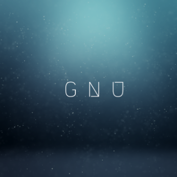 GNU - Rain drops on window