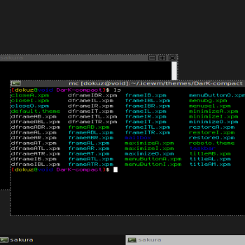 Dark Compact IceWM Theme