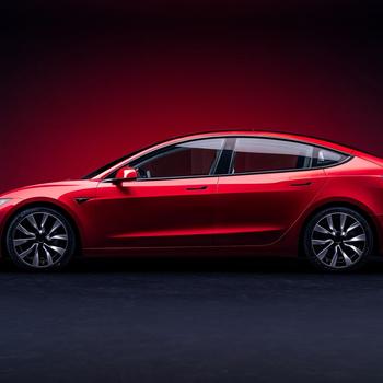 Tesla Model 3 Series 2023 Electric Car 4K