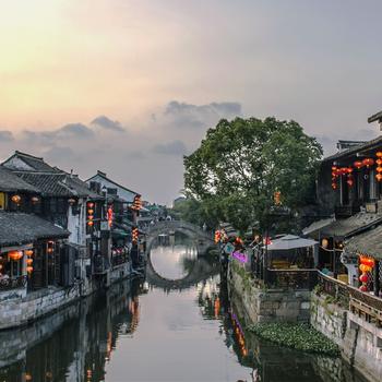 Traditional buildings Shaoxing Jiangnan Town C..