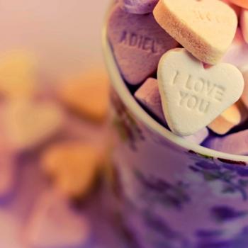 love hearts food in cup-HD Desktop Wallpaper