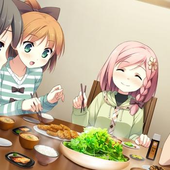 ayase sayuki food company-Anime HD Wallpaper