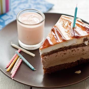 pie slice dessert candles birthday wine-food d..