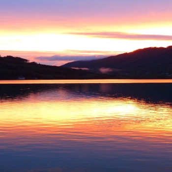Lake Mountain Reflection Sunrise Nature