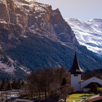 Alps Village River Lauterbrunnen Switzerland 5..