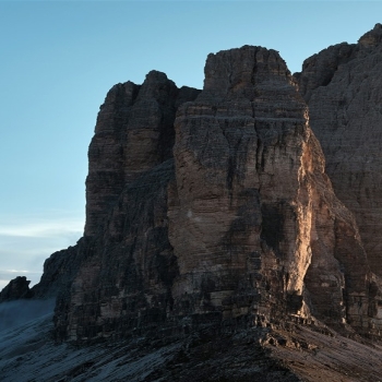 Three Peaks Dolomites Mountains Lavaredo Italy..
