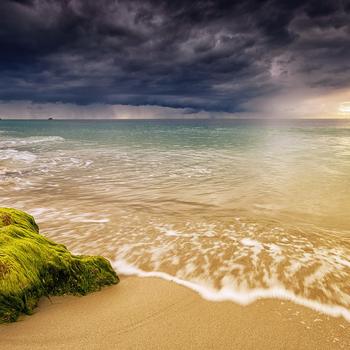 Italy Coast Waves Beach Stones Sunrises
