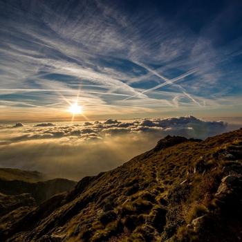 Morning sunset view wallpaper