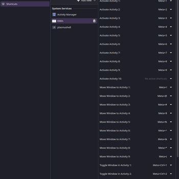 Activity Switcher Shortcuts