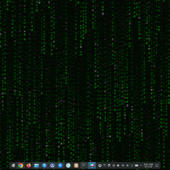 Matrix Code Rainfall Background