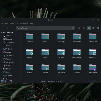 Modern Office Night Icons - KDE Store