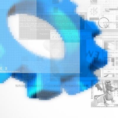 Kde 3 Blue Pixelized - KDE Store