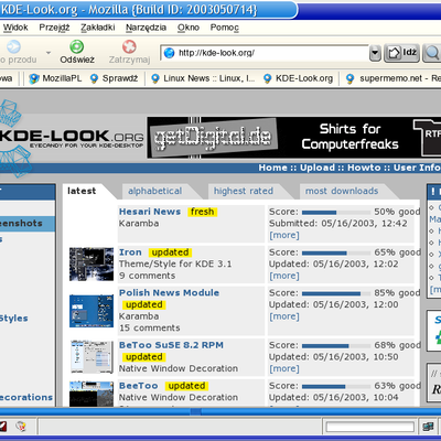 Noia Mozilla theme - KDE Store