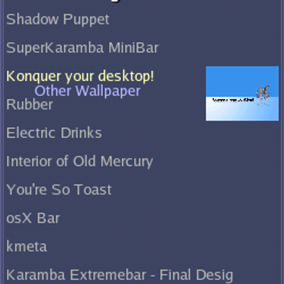 KDE-Look Watcher modified - KDE Store