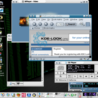 My Linux after useing 4 days - KDE Store