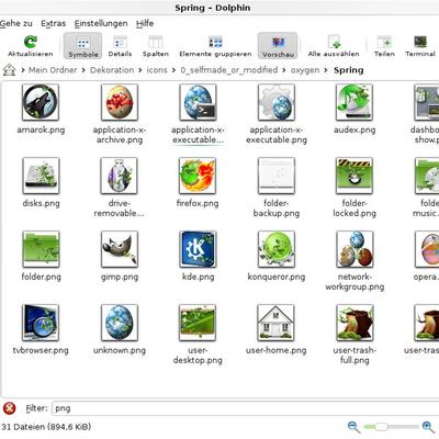 Easter egg: OxySeasons Spring - KDE Store