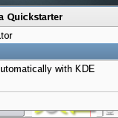 Mozilla Quickstarter - KDE Store