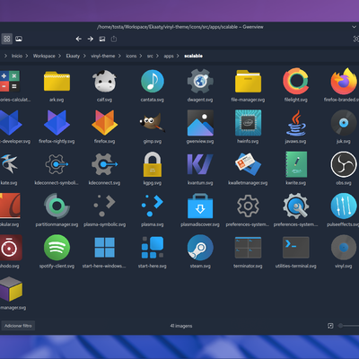 Vinyl Icon Theme - KDE Store