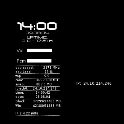 Black BG Themes.Greensys/Clock/Karmix/IP - KDE Store