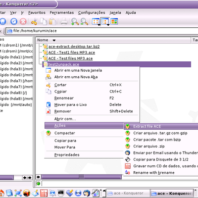 Extract File ACE - KDE Store