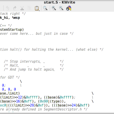 GNU Assembler Highlighting - pling.com