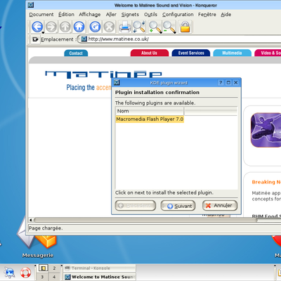 Konqueror flash plugin installer - KDE Store