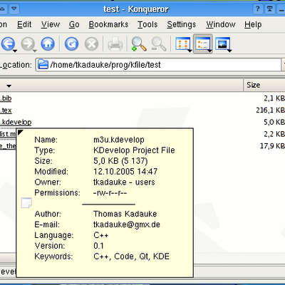 kfile_kdevelop - KDE Store