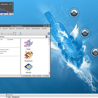 Another Desktop in Blue - KDE Store