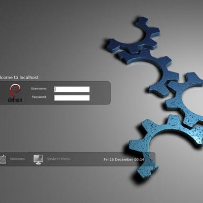 New-New Debian KDM Gears - KDE Store