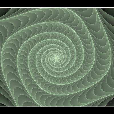 Spiral Fractal With Border - KDE Store