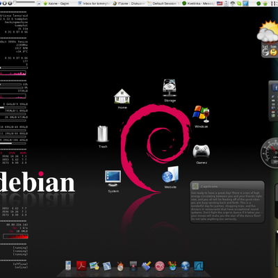 Debian Dark - Wallpaper - KDE Store