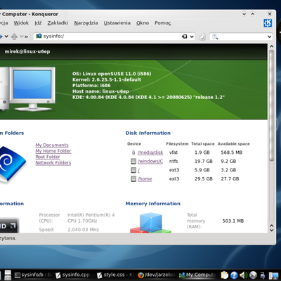 New sysinfo - KDE Store