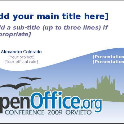 OOoCon2009 Template - KDE Store