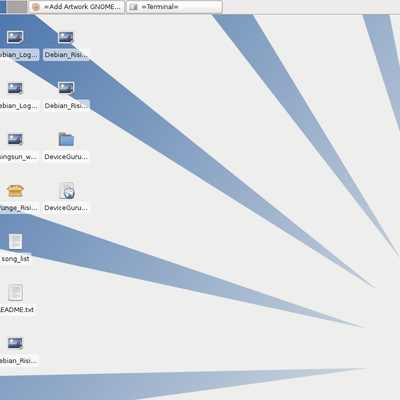 Debian Rising Sun (Blue) - KDE Store