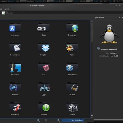 Black Icon K - KDE Store