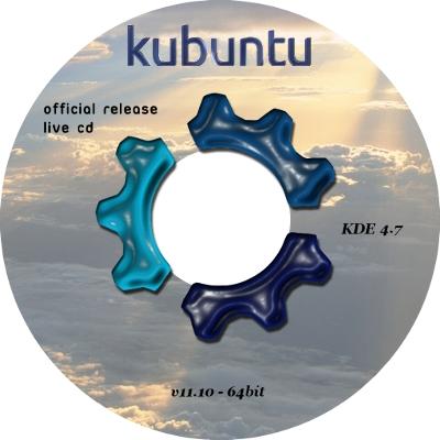 Kubuntu 11.10 Live CD Label 64bit - KDE Store