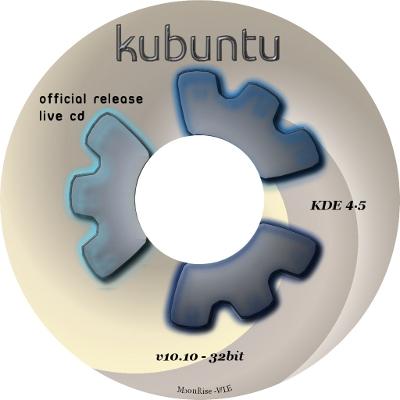 Kubuntu 10.10 Live CD Label 32bit - KDE Store