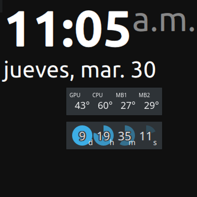 Minimal Clock - KDE Store
