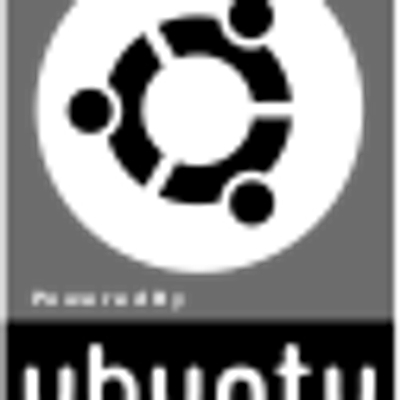 Black ubuntu semi transparent sticker - KDE Store