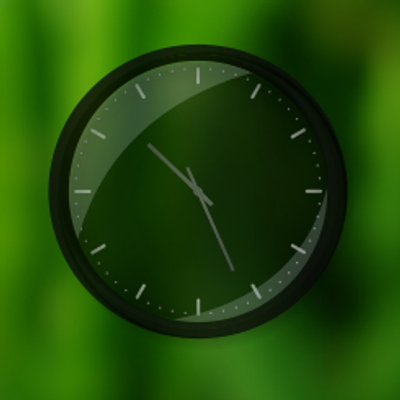 black clock transparent - KDE Store