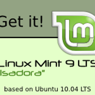 Get Linux Mint 9 LTS - homepage-button - KDE Store